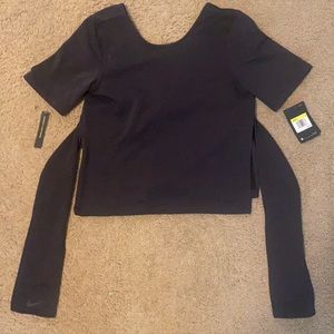 Black short sleeve bike top